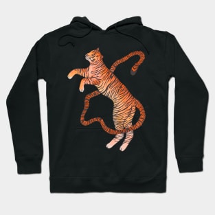 Orange Chinese beautiful tiger Hoodie